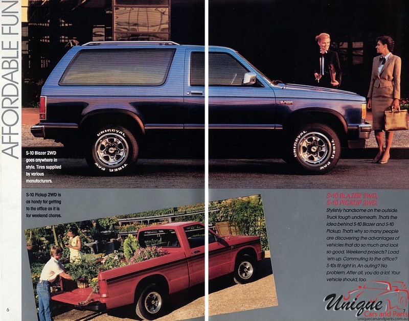 1987 Chevrolet Cars And Trucks Mailer Page 12
